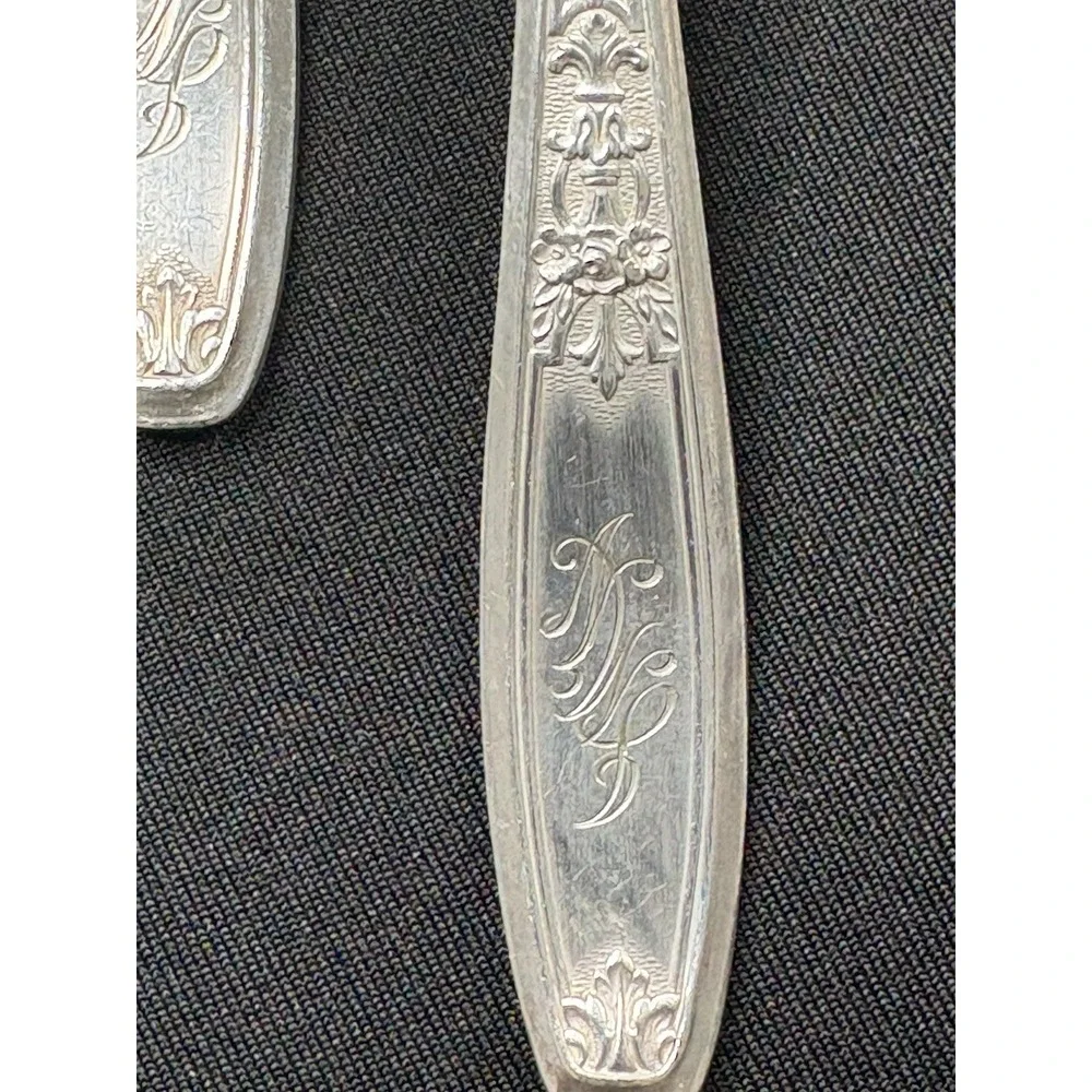 1847‎ Rogers Bros AMBASSADOR Dinner Forks Spoons Lot of 7 Pieces Monogram